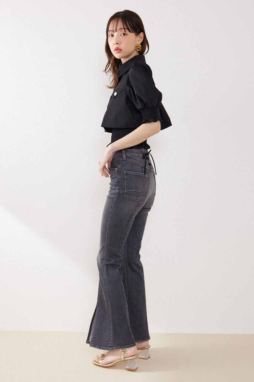 rienda「クロップドレイヤードブラウス」|シャツ・ブラウス|