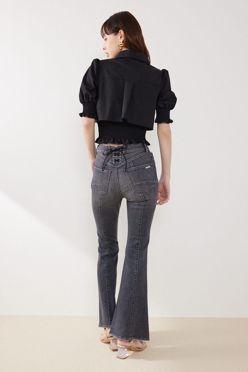 rienda「クロップドレイヤードブラウス」|シャツ・ブラウス|