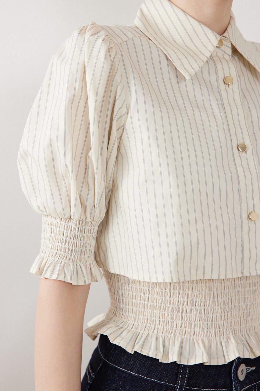 rienda「クロップドレイヤードブラウス」|シャツ・ブラウス|