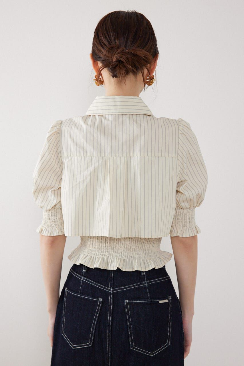 rienda「クロップドレイヤードブラウス」|シャツ・ブラウス|