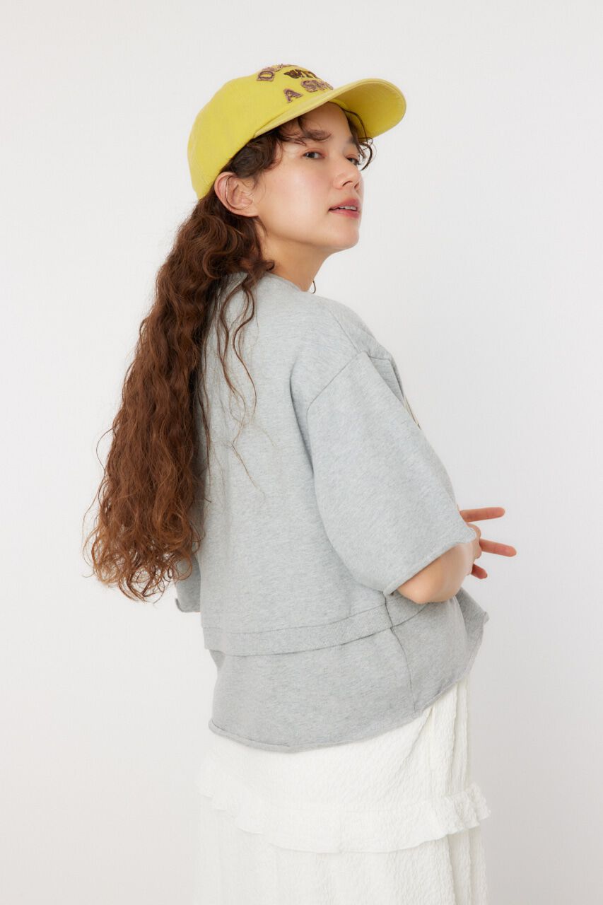 RODEO CROWNS「ボレロドッキングハーフスリーブスウェット」|Tシャツ・カットソー|