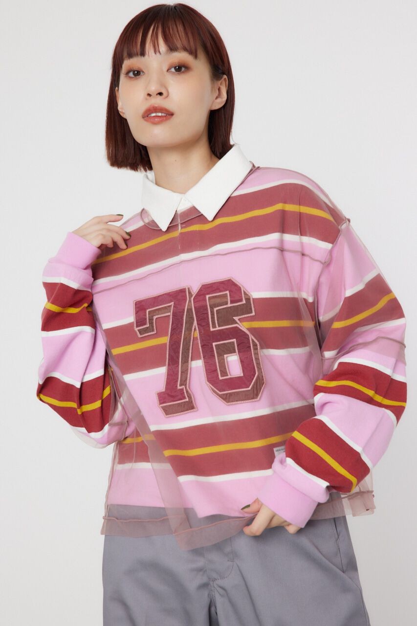 RODEO CROWNS「ミリタリーナンバリングシアートップス」|シャツ・ブラウス|