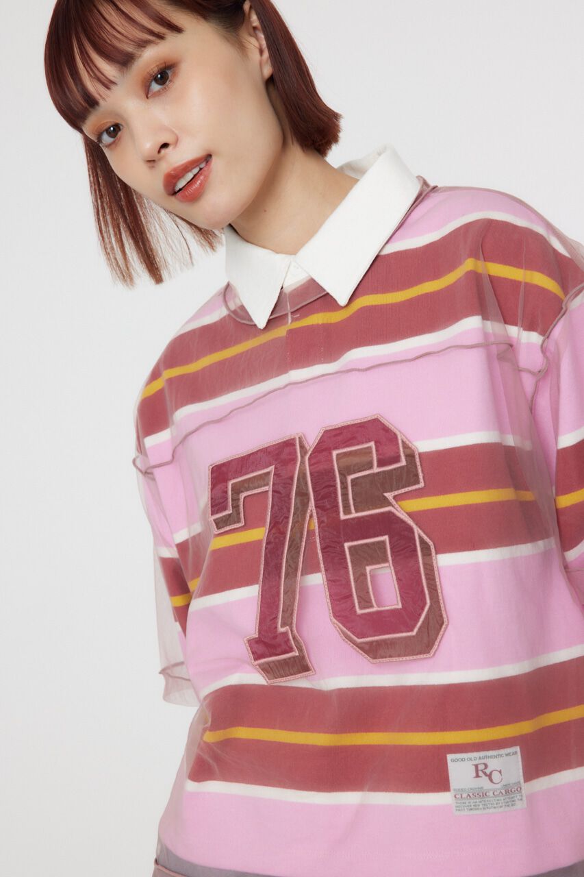 RODEO CROWNS「ミリタリーナンバリングシアートップス」|シャツ・ブラウス|