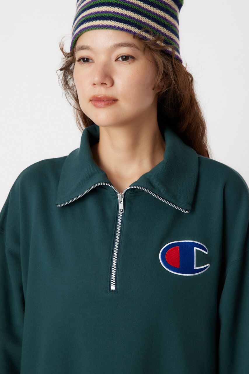 RODEO CROWNS「Champion ハーフジップスウェットワンピース」|ワンピース|