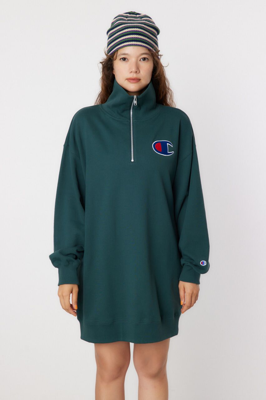 RODEO CROWNS「Champion ハーフジップスウェットワンピース」|ワンピース|