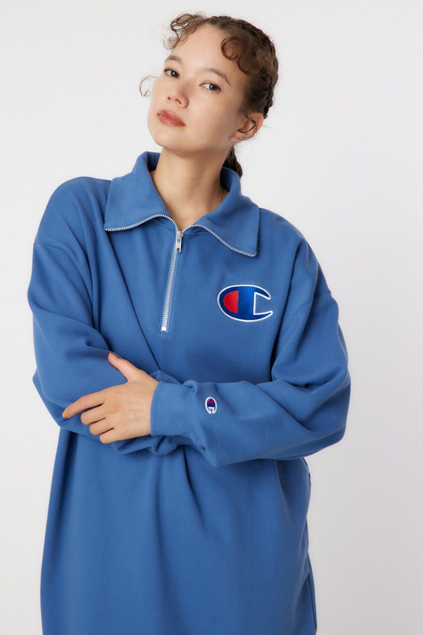 RODEO CROWNS「Champion ハーフジップスウェットワンピース」|ワンピース|