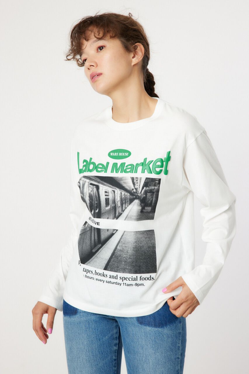 RODEO CROWNS「Label Market ロングスリーブTシャツ」|Tシャツ・カットソー|