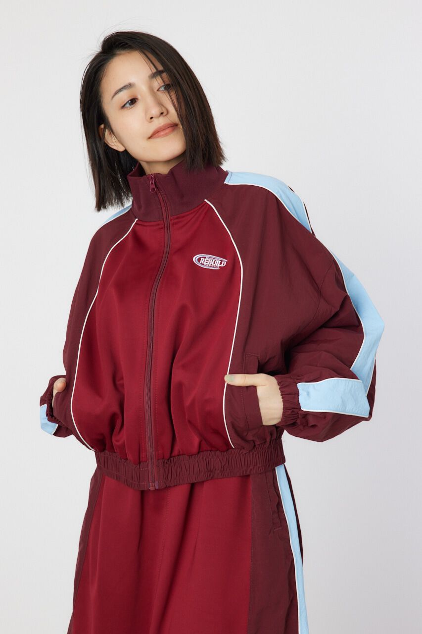 RODEO CROWNS「ナイロン&times;ジャージトラックジャケット」|ブルゾン・スタジャン|