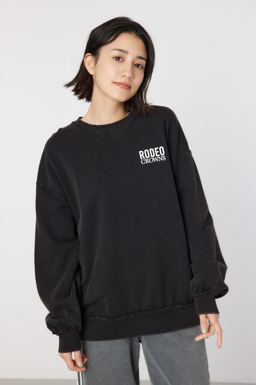 RODEO CROWNS「ダメージCROWNアップリケスウェット」|パーカー|
