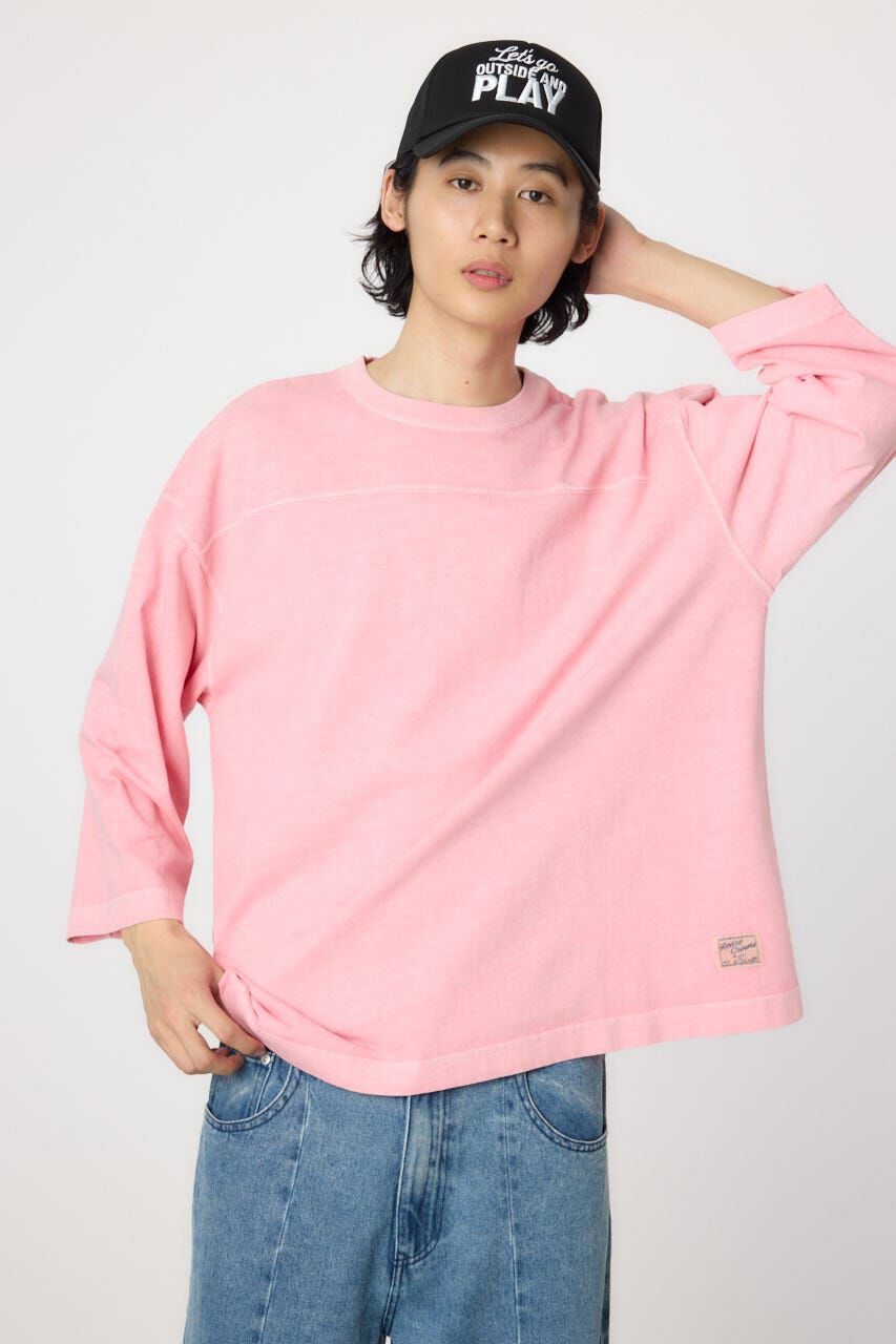 RODEO CROWNS「ピグメントフットボール7分袖Tシャツ」|Tシャツ・カットソー|