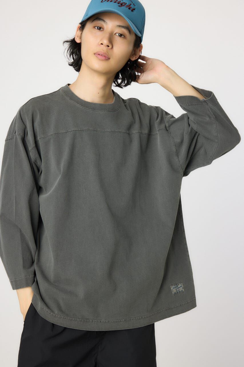 RODEO CROWNS「ピグメントフットボール7分袖Tシャツ」|Tシャツ・カットソー|C.GRY