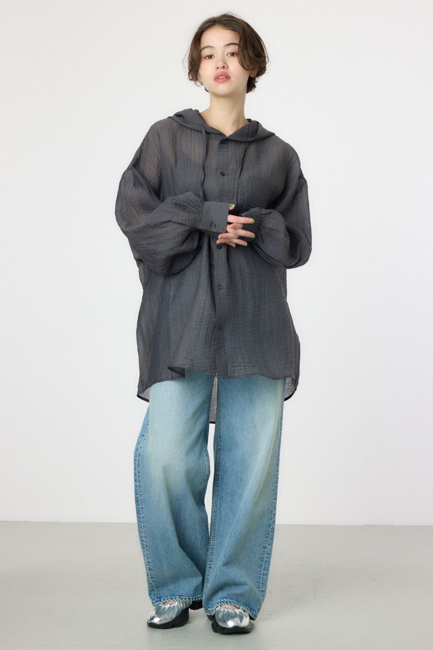 RODEO CROWNS「ワッシャーフーディーシャツ」|シャツ・ブラウス|