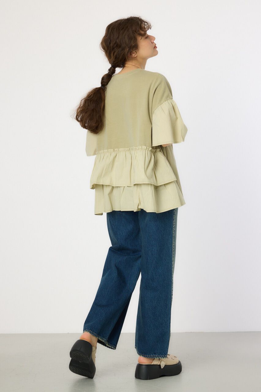 RODEO CROWNS「ピグメントバックフリルトップス」|Tシャツ・カットソー|