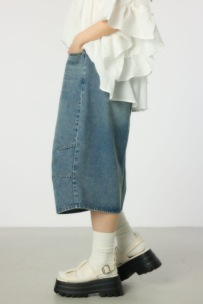 RODEO CROWNS「デニムバミューダパンツ」|デニム|