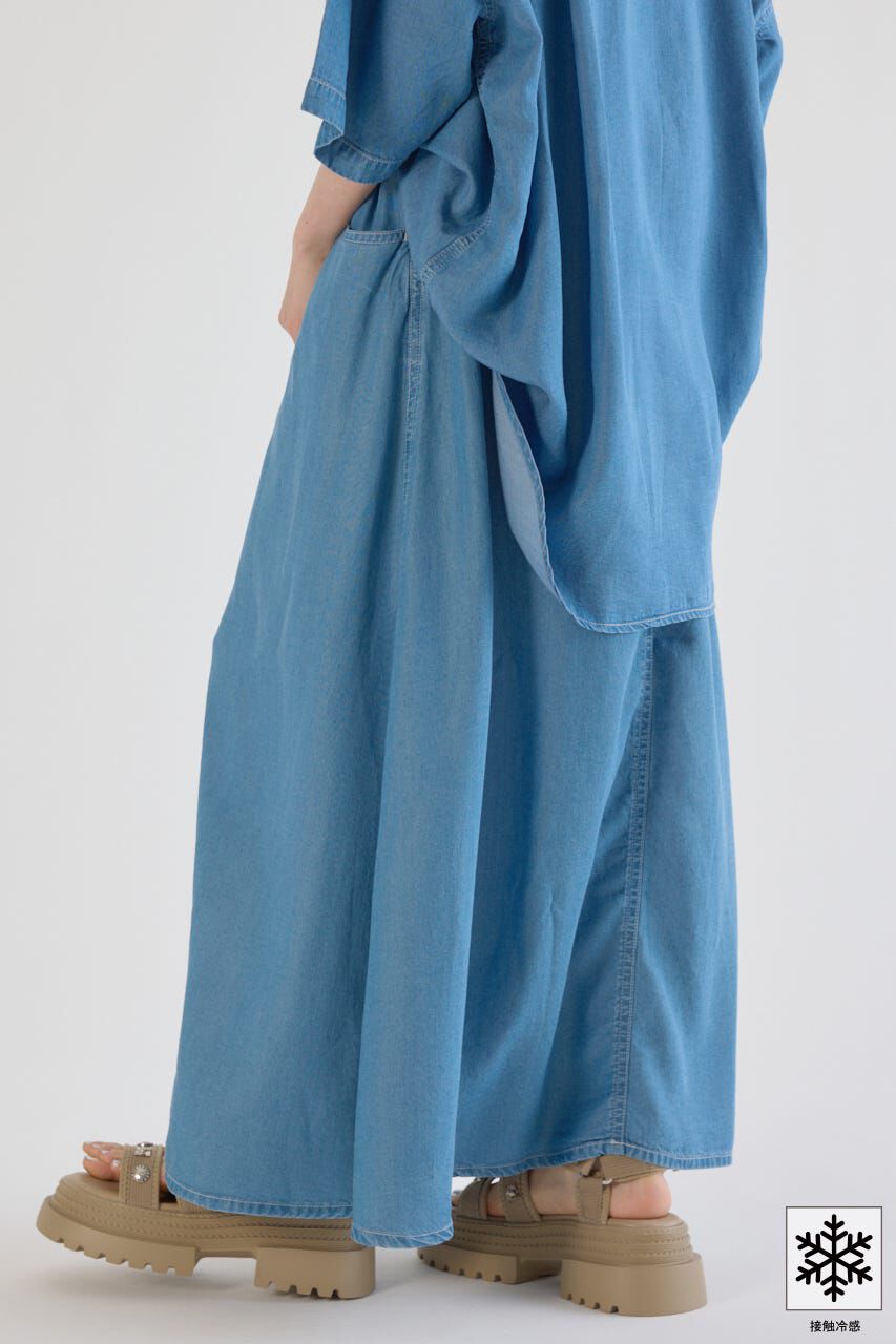 RODEO CROWNS「クールデニムリラックススカート」|デニム|