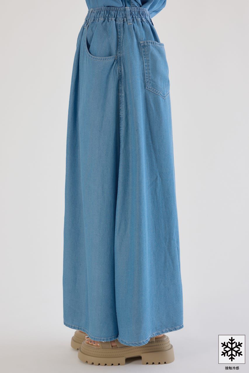 RODEO CROWNS「クールデニムリラックススカート」|デニム|