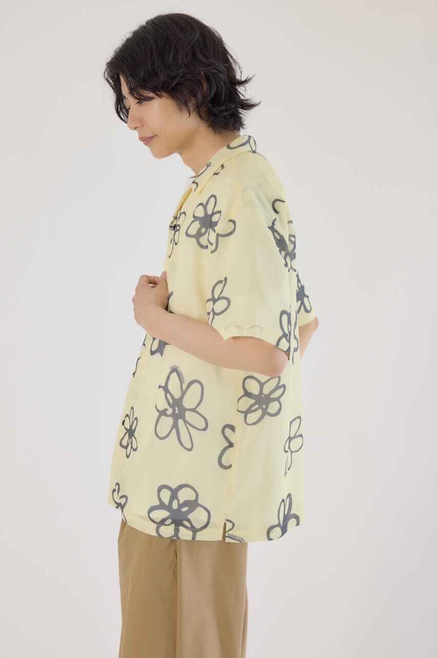 RODEO CROWNS「ポリメッシュフラワーシャツ」|シャツ・ブラウス|