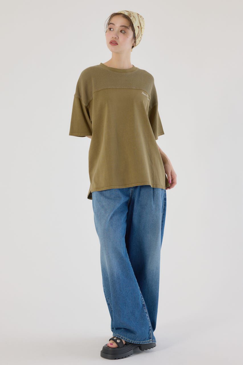 RODEO CROWNS「ワッフルコンビカットトップス」|Tシャツ・カットソー|