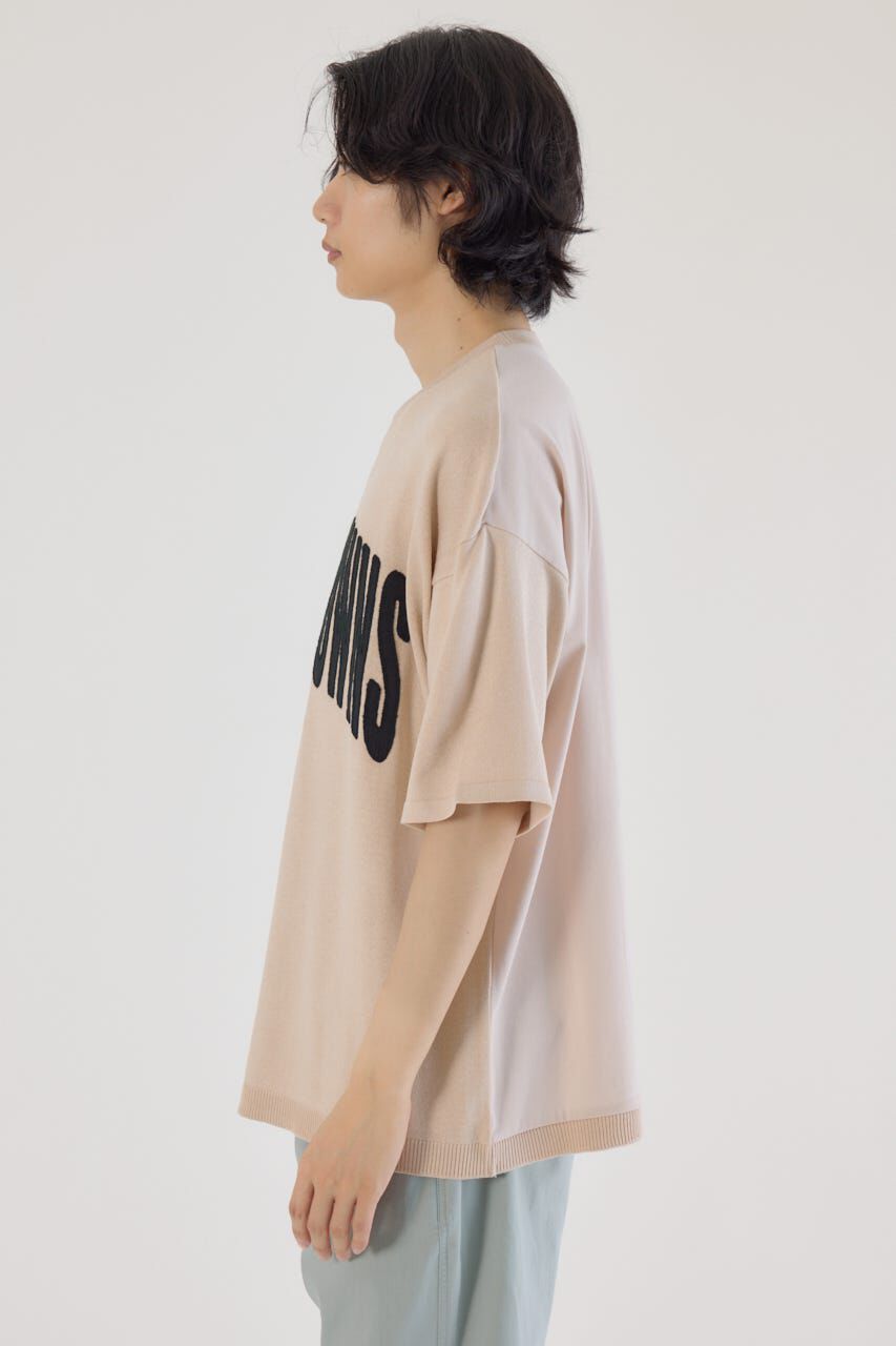 RODEO CROWNS「メンズCURVE LOGOコンビニットトップス」|Tシャツ・カットソー|