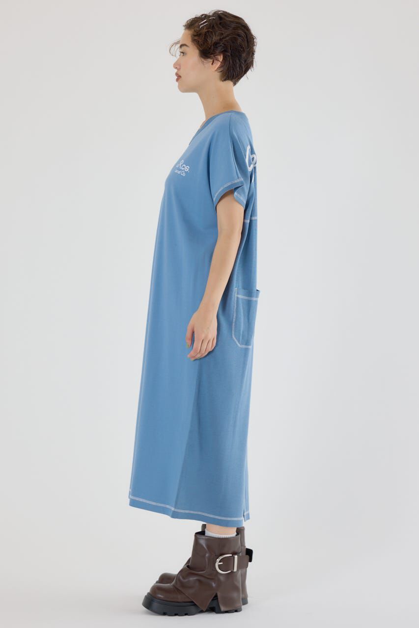 RODEO CROWNS「配色ステッチニットコンビワンピース」|ワンピース|