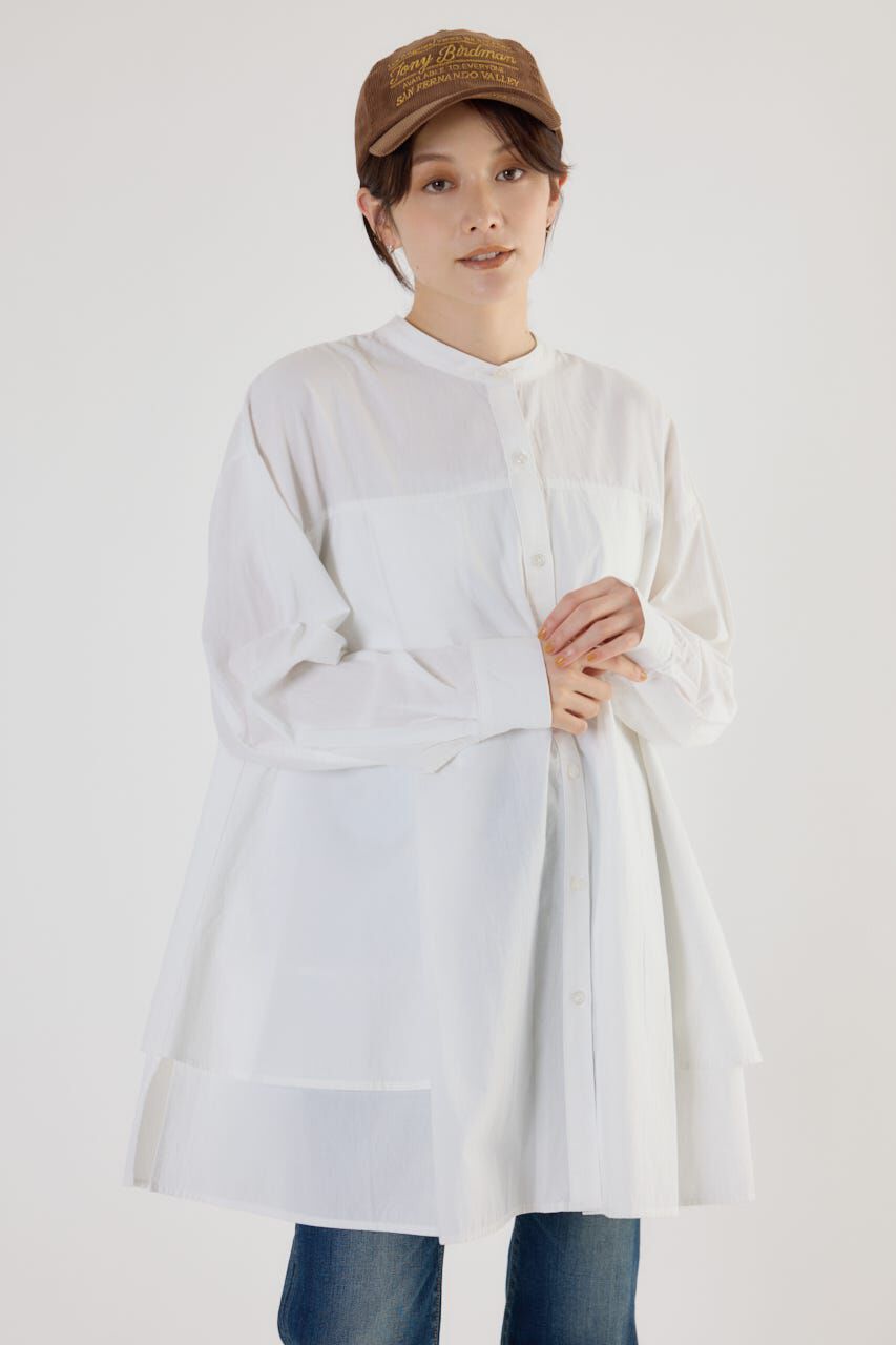 RODEO CROWNS「サイドティアードシャツチュニック」|ワンピース|