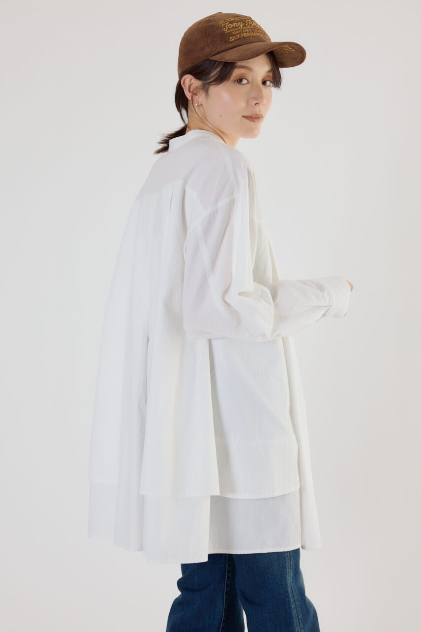 RODEO CROWNS「サイドティアードシャツチュニック」|ワンピース|