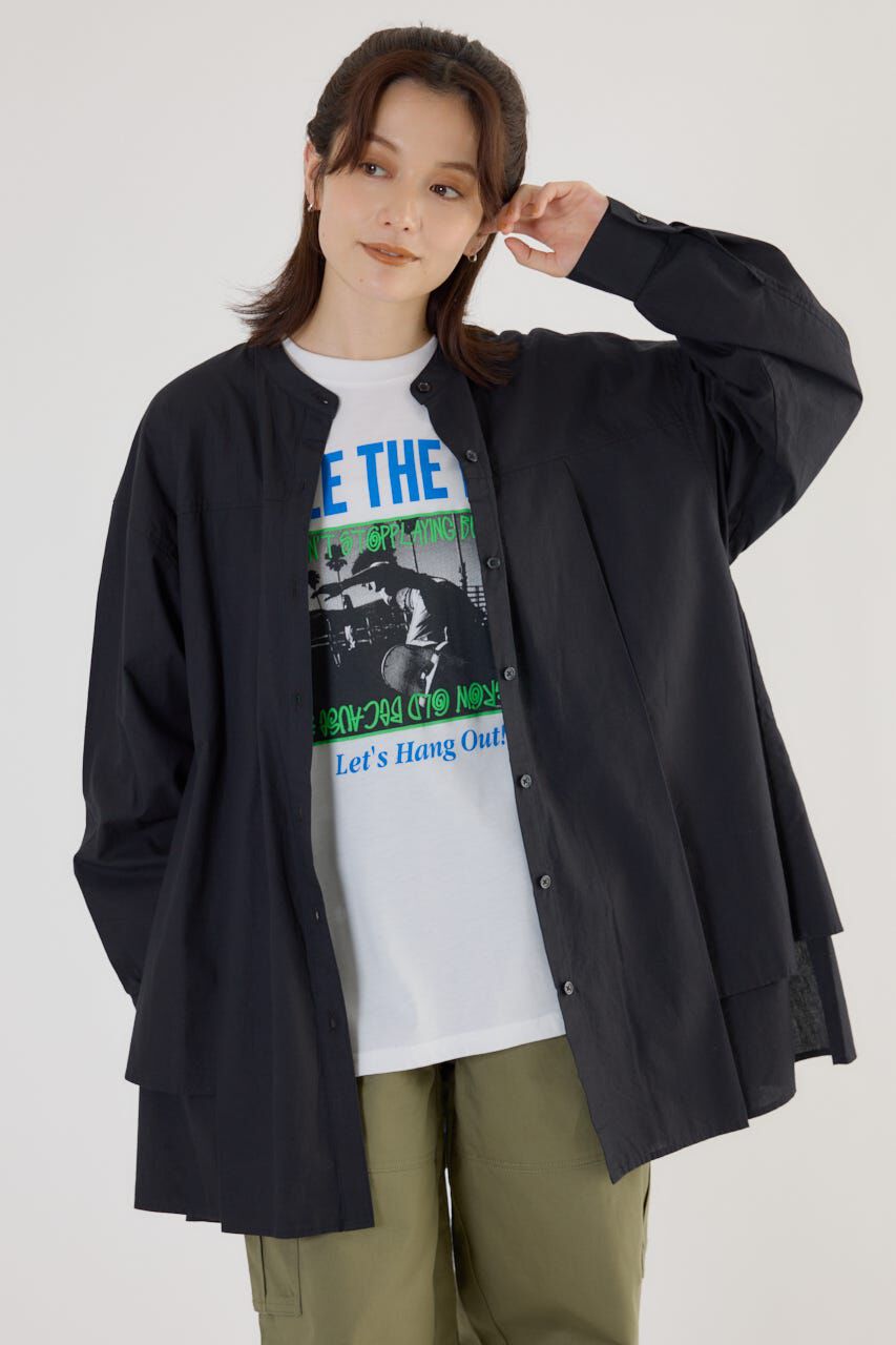 RODEO CROWNS「サイドティアードシャツチュニック」|ワンピース|