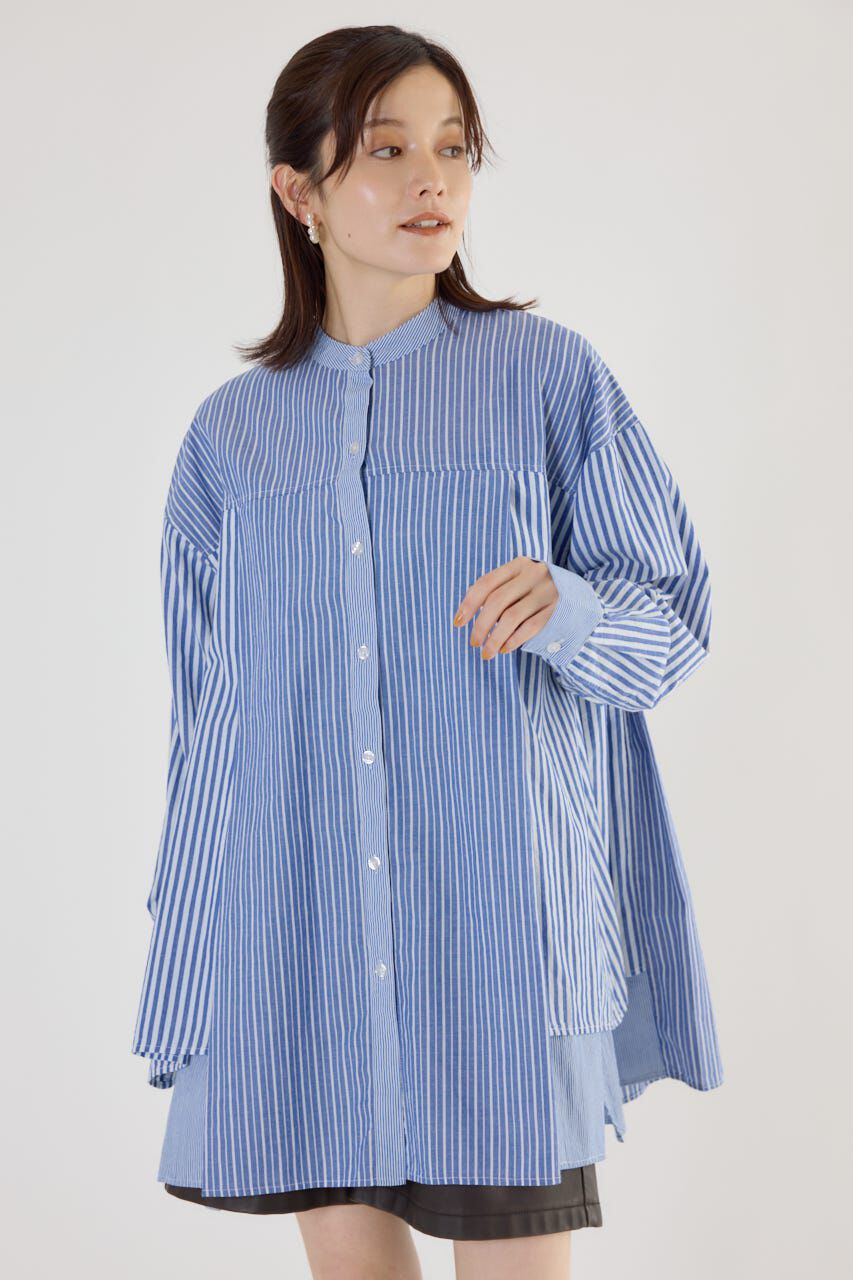 RODEO CROWNS「サイドティアードシャツチュニック」|ワンピース|