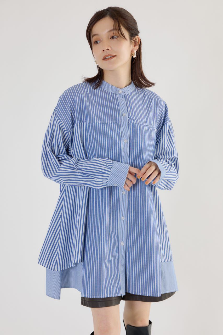 RODEO CROWNS「サイドティアードシャツチュニック」|ワンピース|