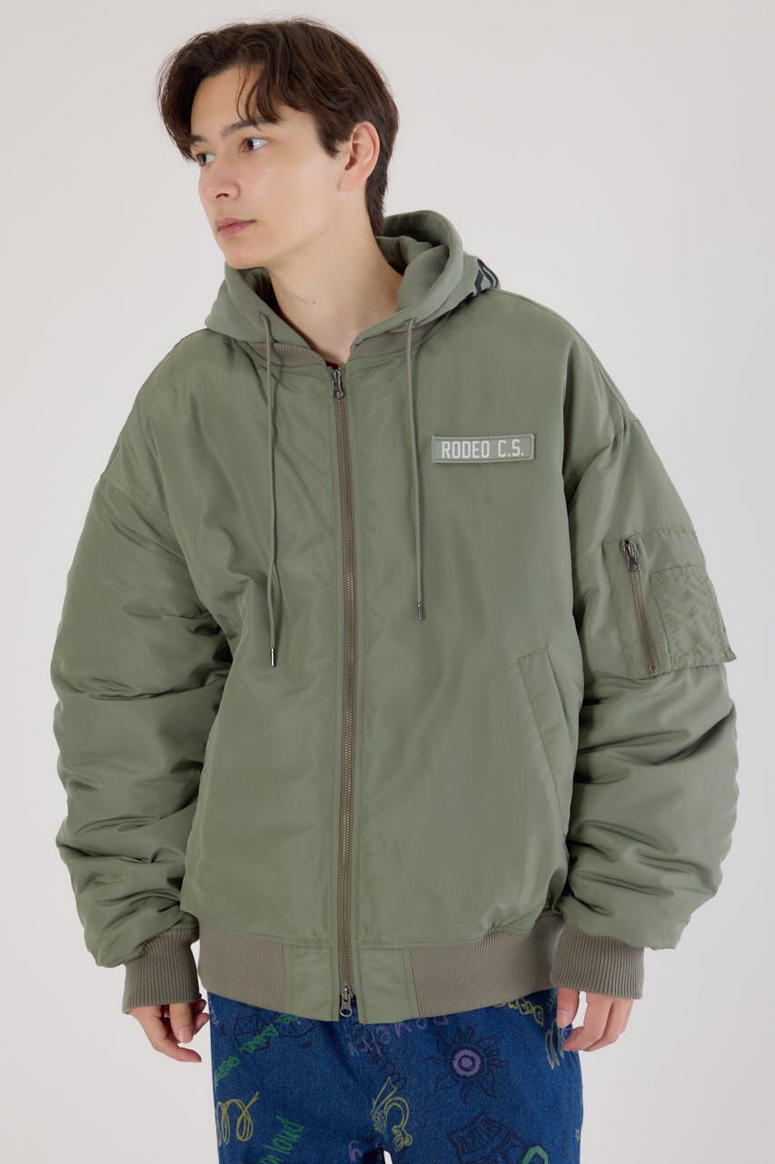 RODEO CROWNS「フーディーMA-1」|ブルゾン・スタジャン|