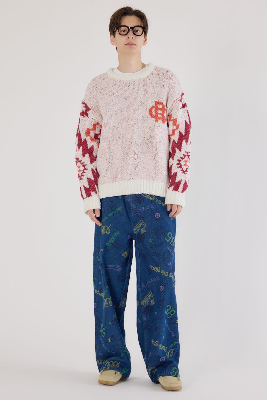 RODEO CROWNS「オルテガジャカードニット」|ニット・セーター|