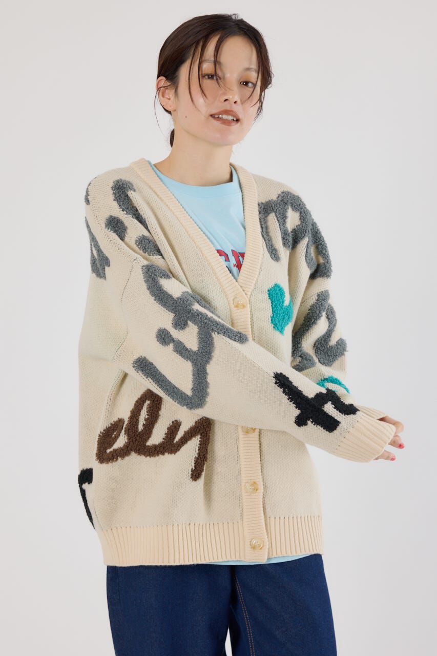 RODEO CROWNS「LETTER LOGOニットカーディガン」|カーディガン|