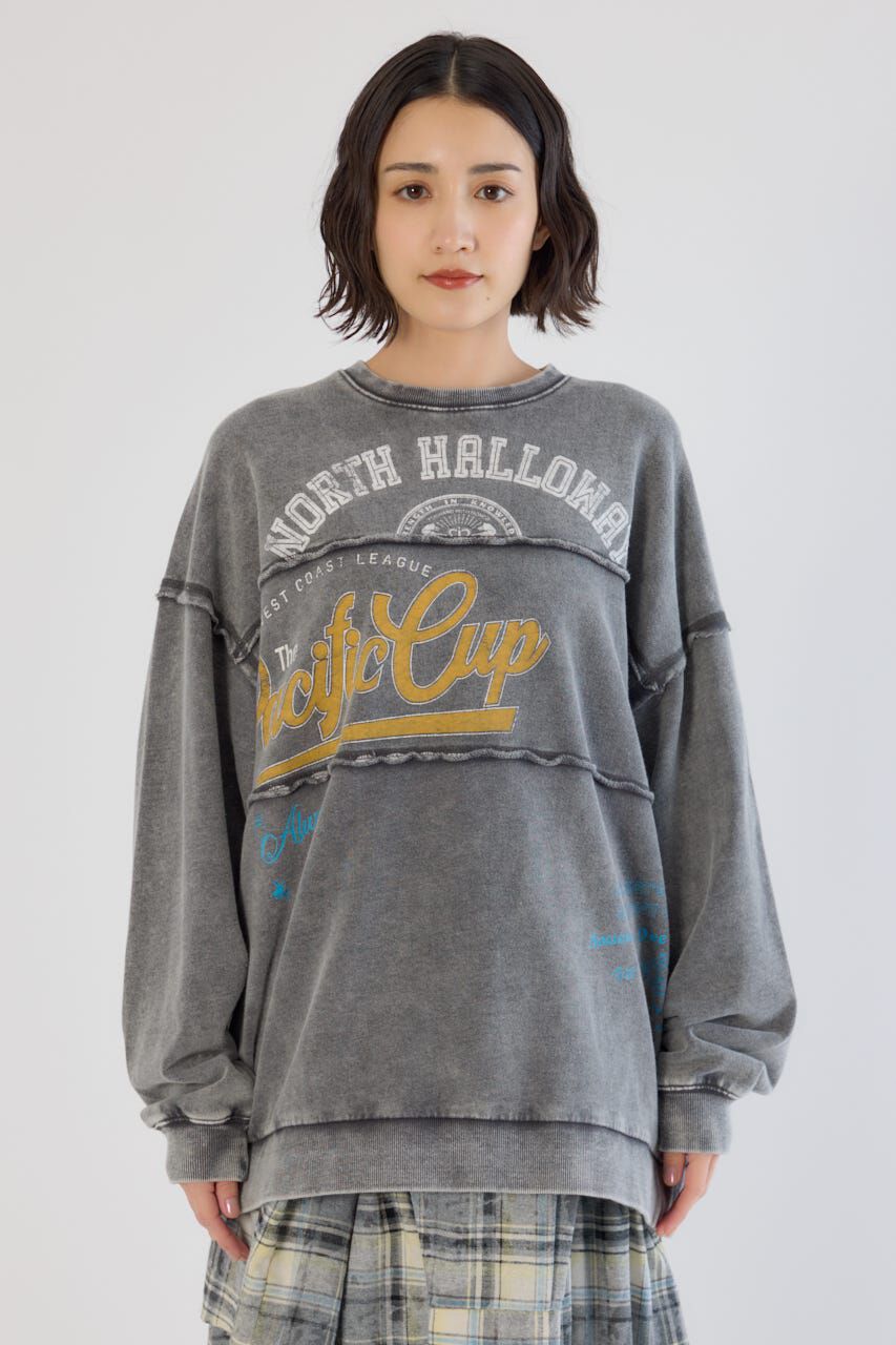 RODEO CROWNS「加工アウトシームスウェットトップス」|パーカー|