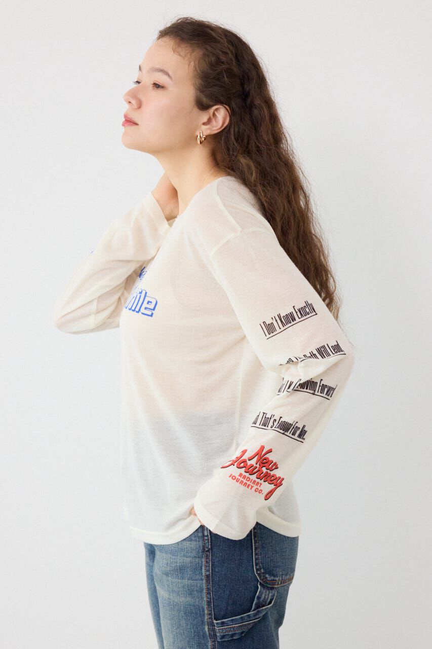 RODEO CROWNS「メッセージロングスリーブ Tシャツ」|Tシャツ・カットソー|