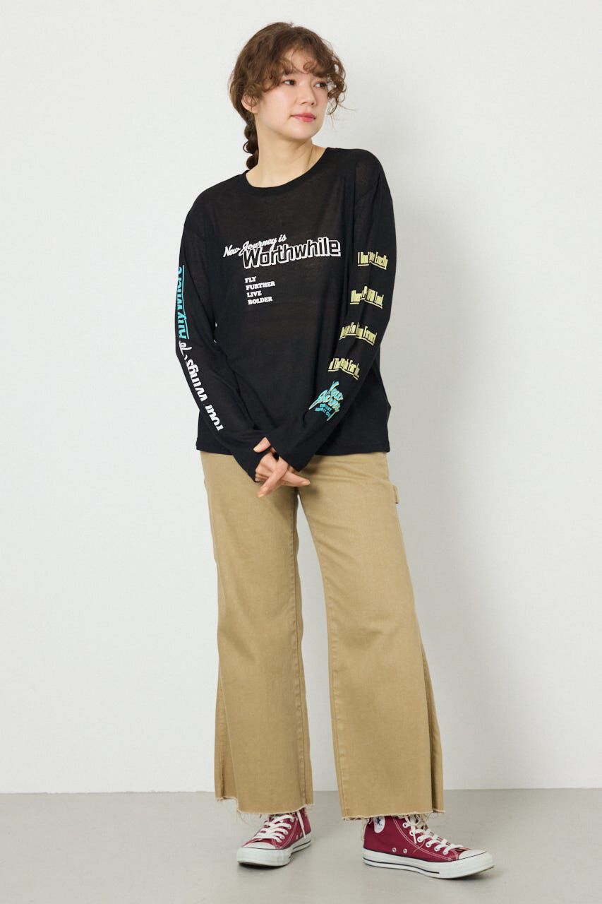 RODEO CROWNS「メッセージロングスリーブ Tシャツ」|Tシャツ・カットソー|