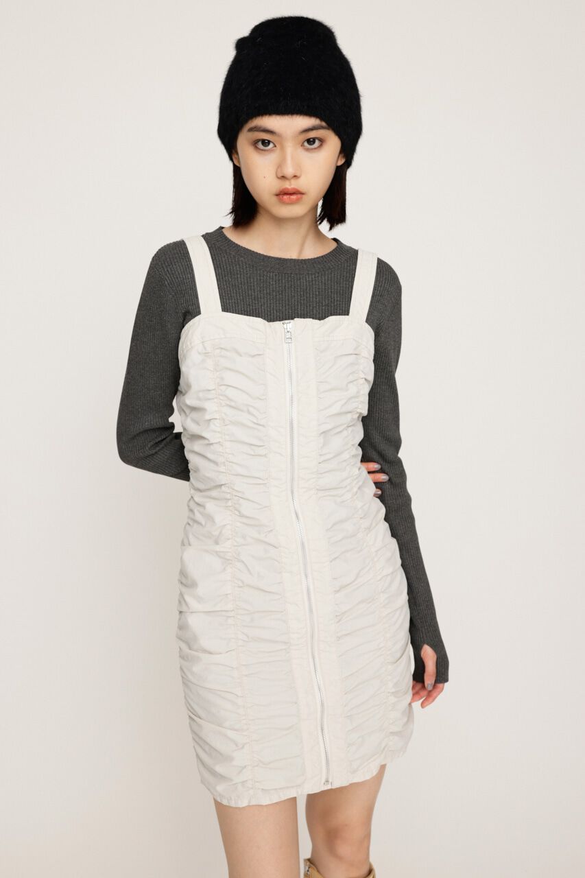 SLY「NYLON GATHER CAMI ショートワンピース」|ワンピース|IVOY3