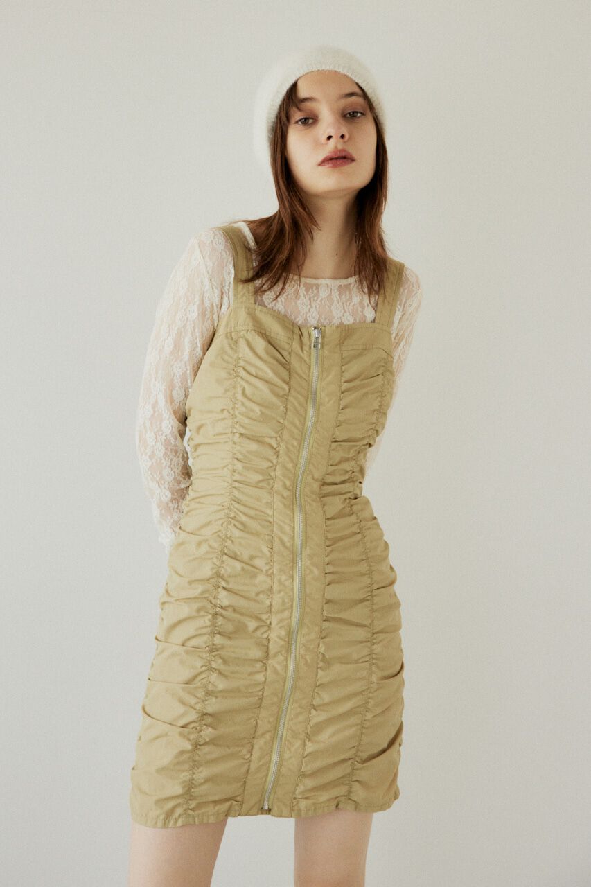 SLY「NYLON GATHER CAMI ショートワンピース」|ワンピース|