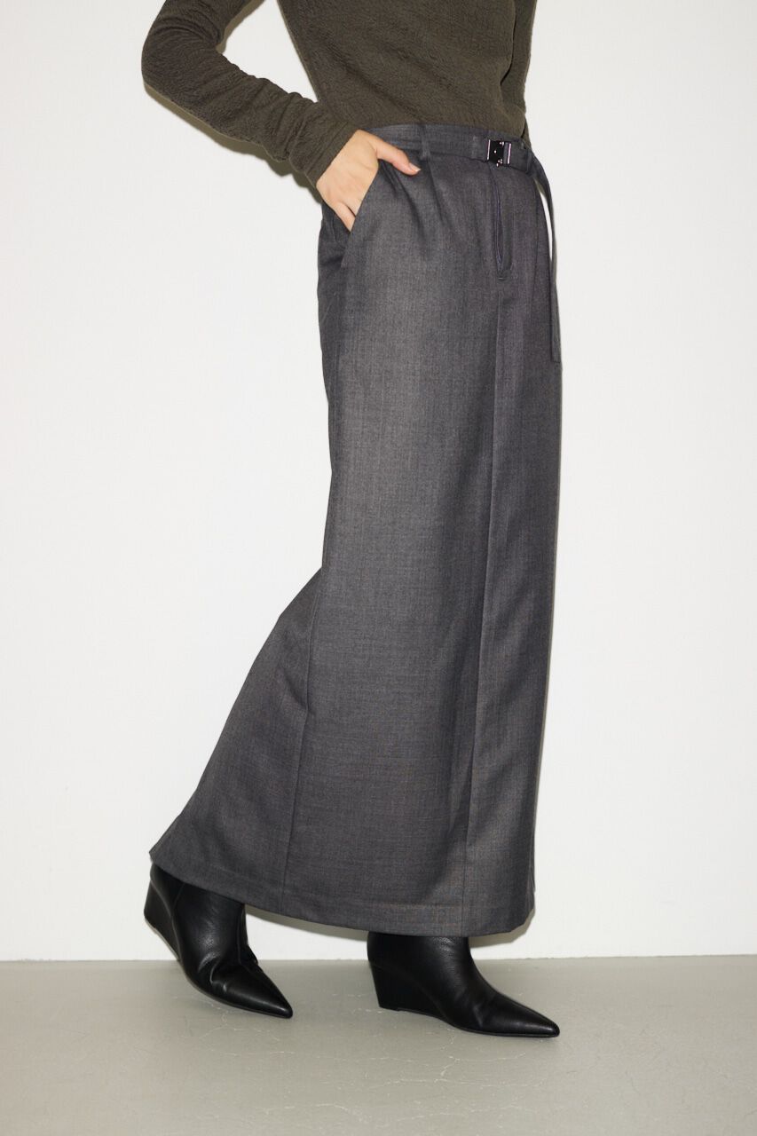 SLY「MANNISH BELTED I LINE ロングスカート」|スカート|