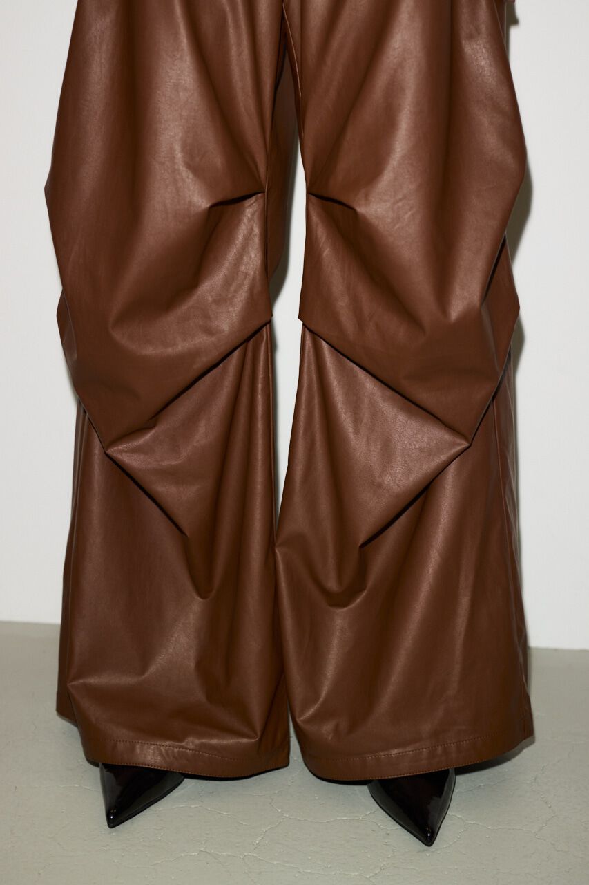 SLY「F／LEATHER LOOSE FLIGHT パンツ」|その他|