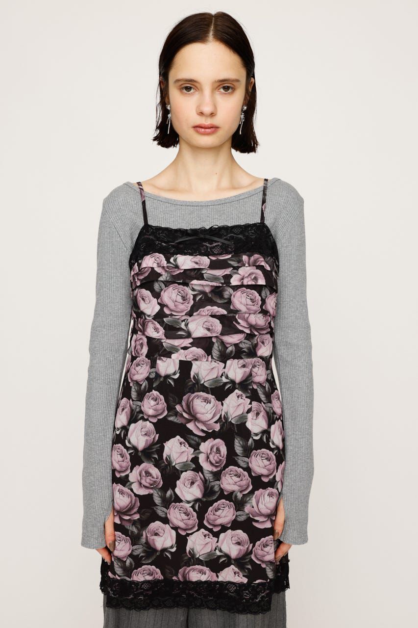 SLY「FLOWER LACE CAMI ショートワンピース」|ワンピース|