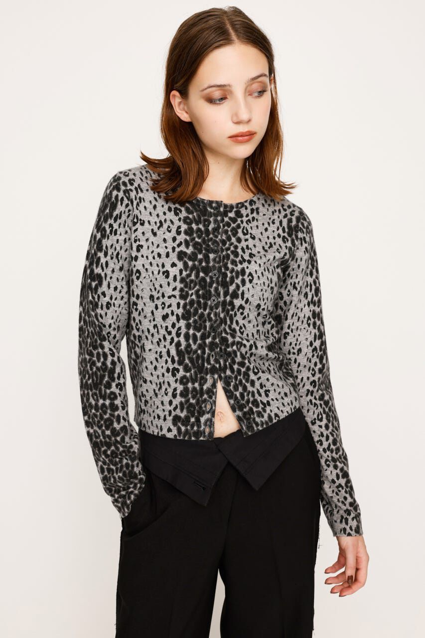 SLY「COMPACT LEOPARD カーディガン」|カーディガン|
