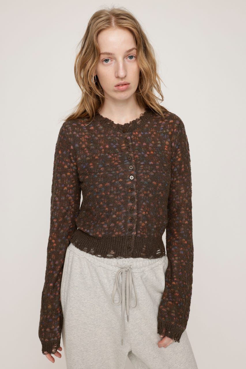 SLY「TWIN BLOOM KNIT カーディガン」|カーディガン|
