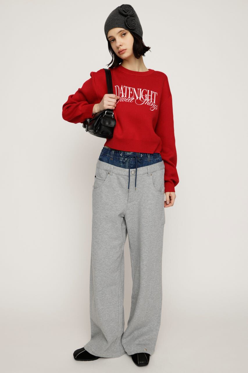 SLY「FRONT LOGO KNIT トップス」|ニット・セーター|