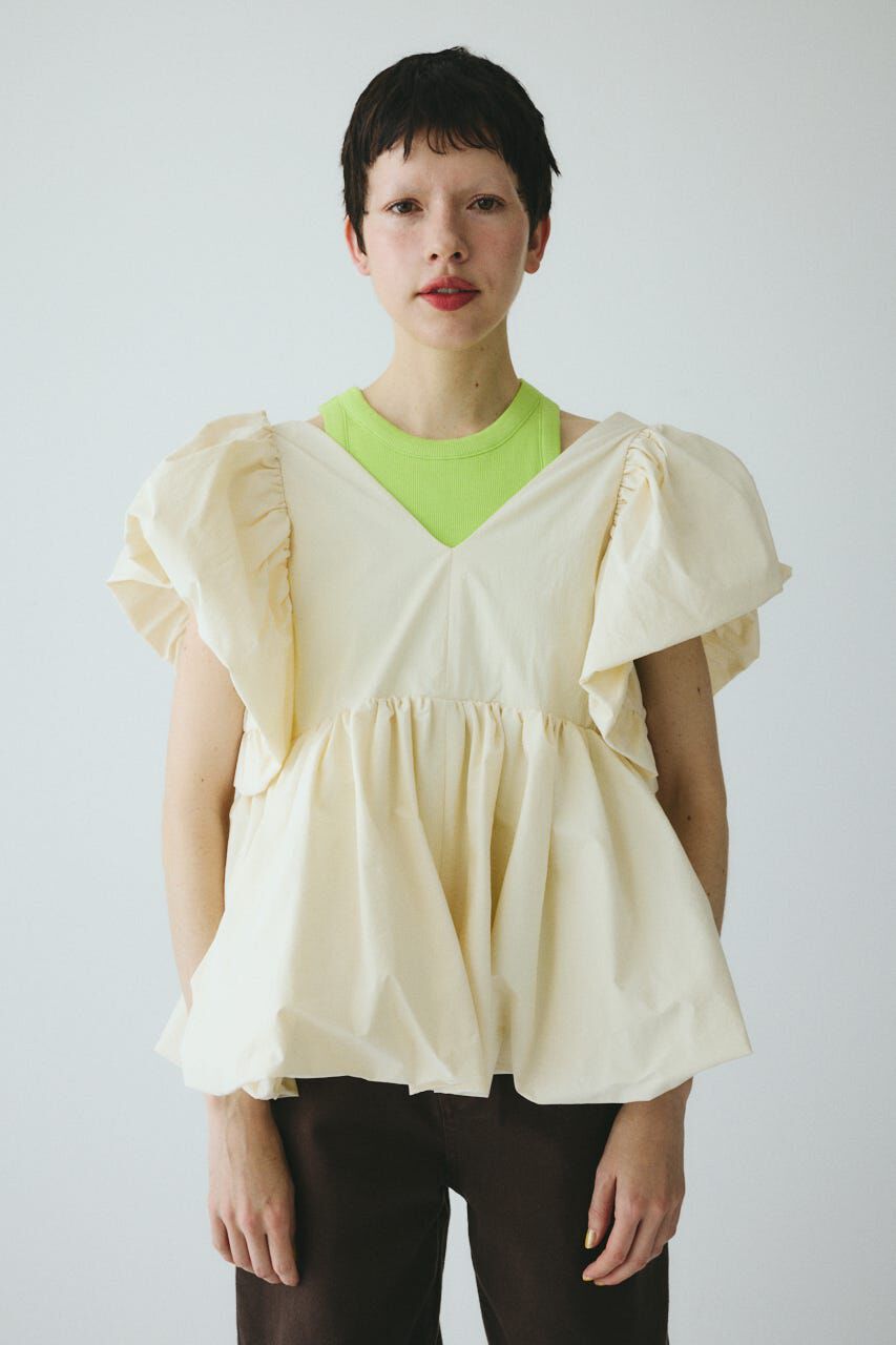 HeRIN.CYE「［予約］2way balloon hem tops」|シャツ・ブラウス|O/WHT1