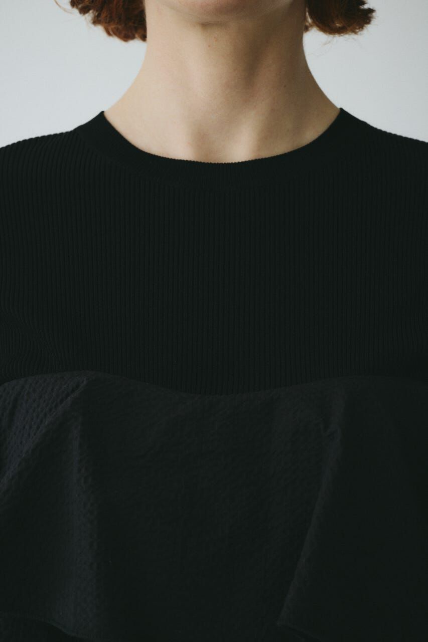 HeRIN.CYE「［予約］Wave flare knit tops」|Tシャツ・カットソー|