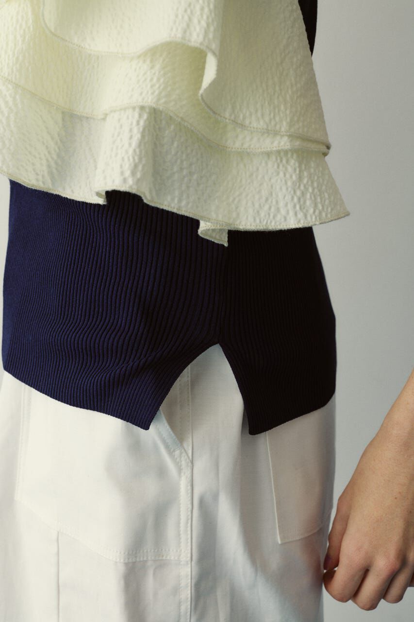 HeRIN.CYE「［予約］Wave flare knit tops」|Tシャツ・カットソー|