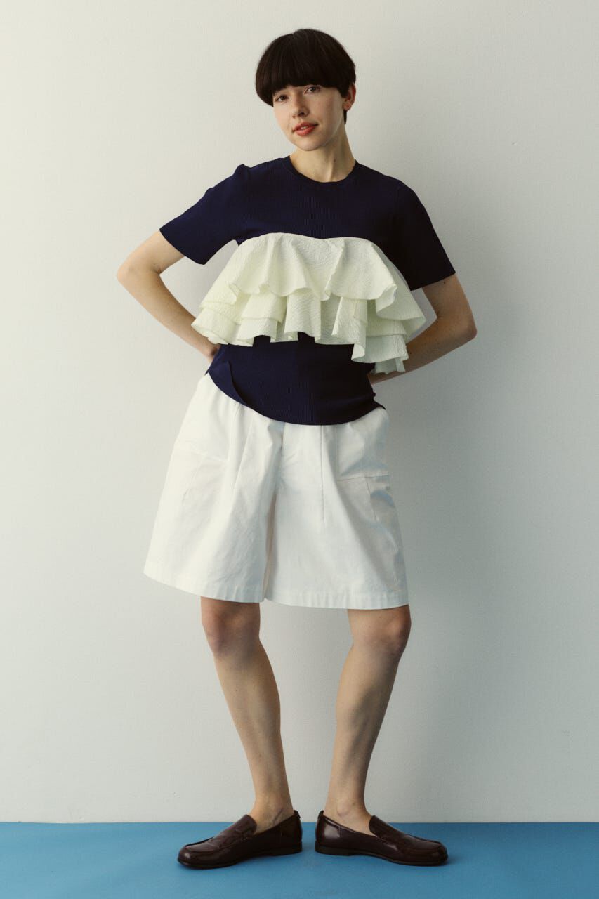 HeRIN.CYE「［予約］Wave flare knit tops」|Tシャツ・カットソー|