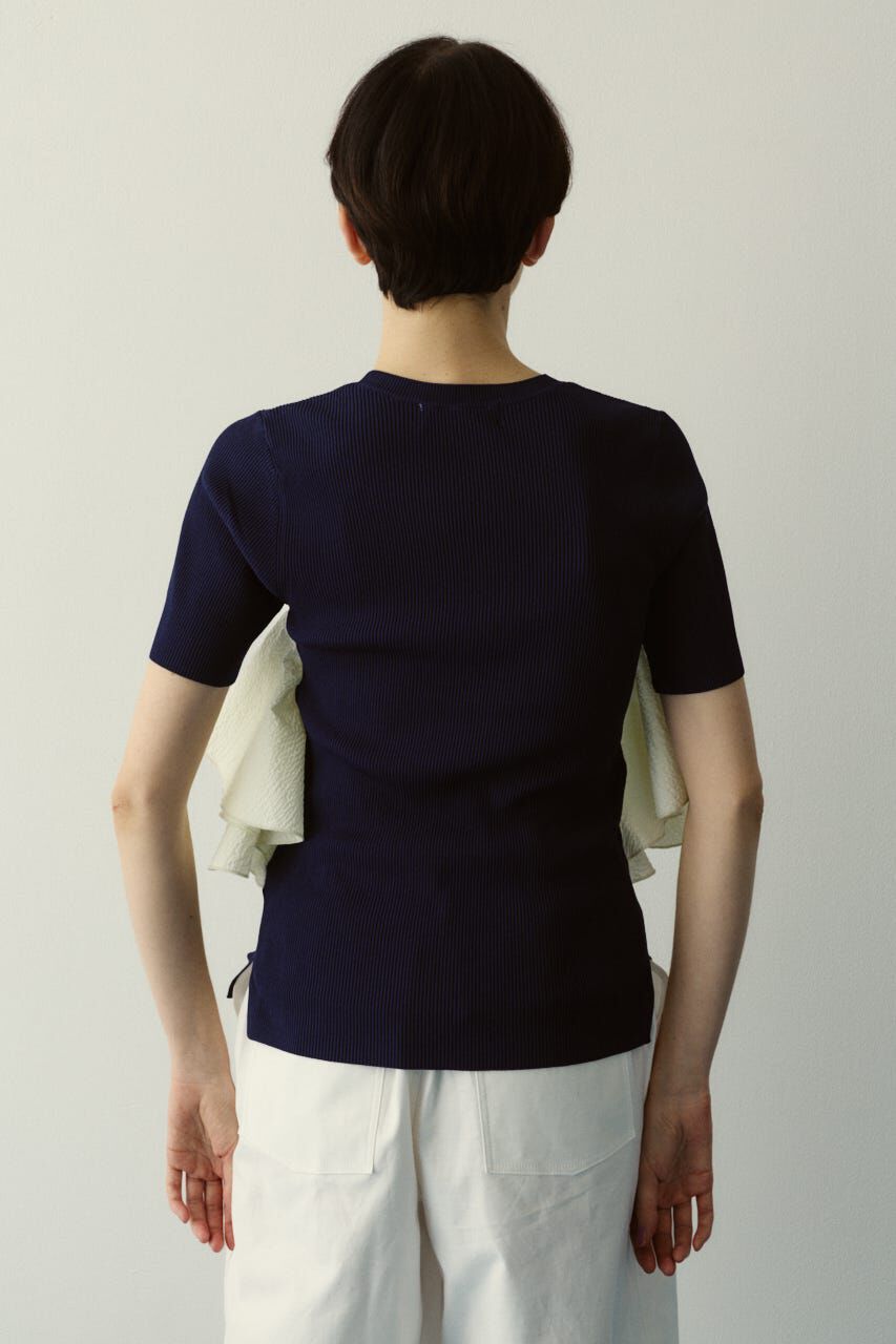 HeRIN.CYE「［予約］Wave flare knit tops」|Tシャツ・カットソー|