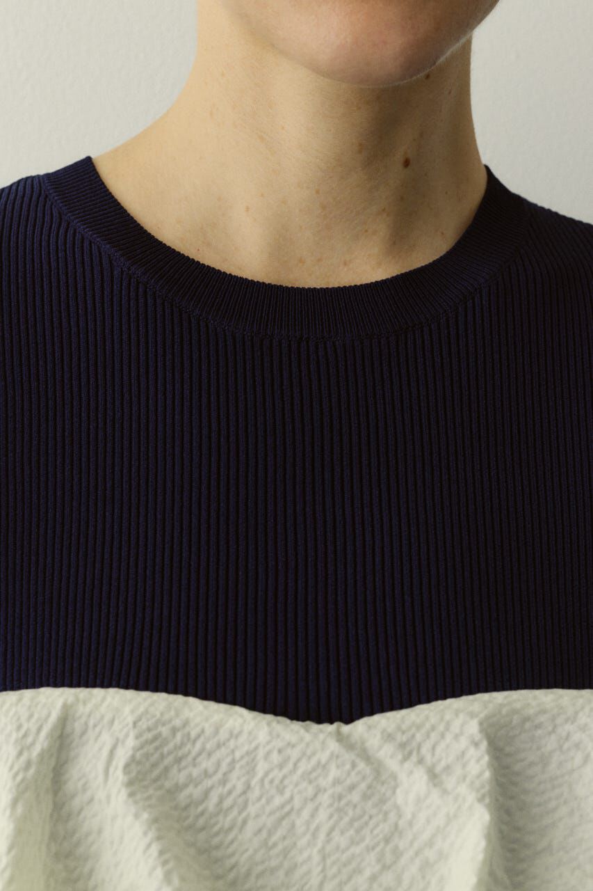 HeRIN.CYE「［予約］Wave flare knit tops」|Tシャツ・カットソー|