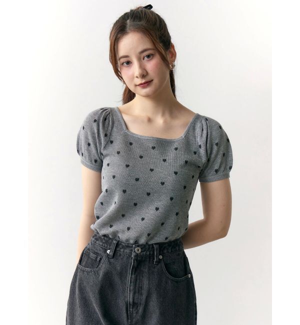 CALNAMUR「ハートジャガードコンパクトニット」|ニット・セーター|